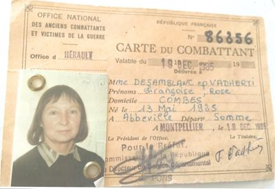 Françoise Desamblanc - Avec l'aimable autorisation de la famille Rapoport